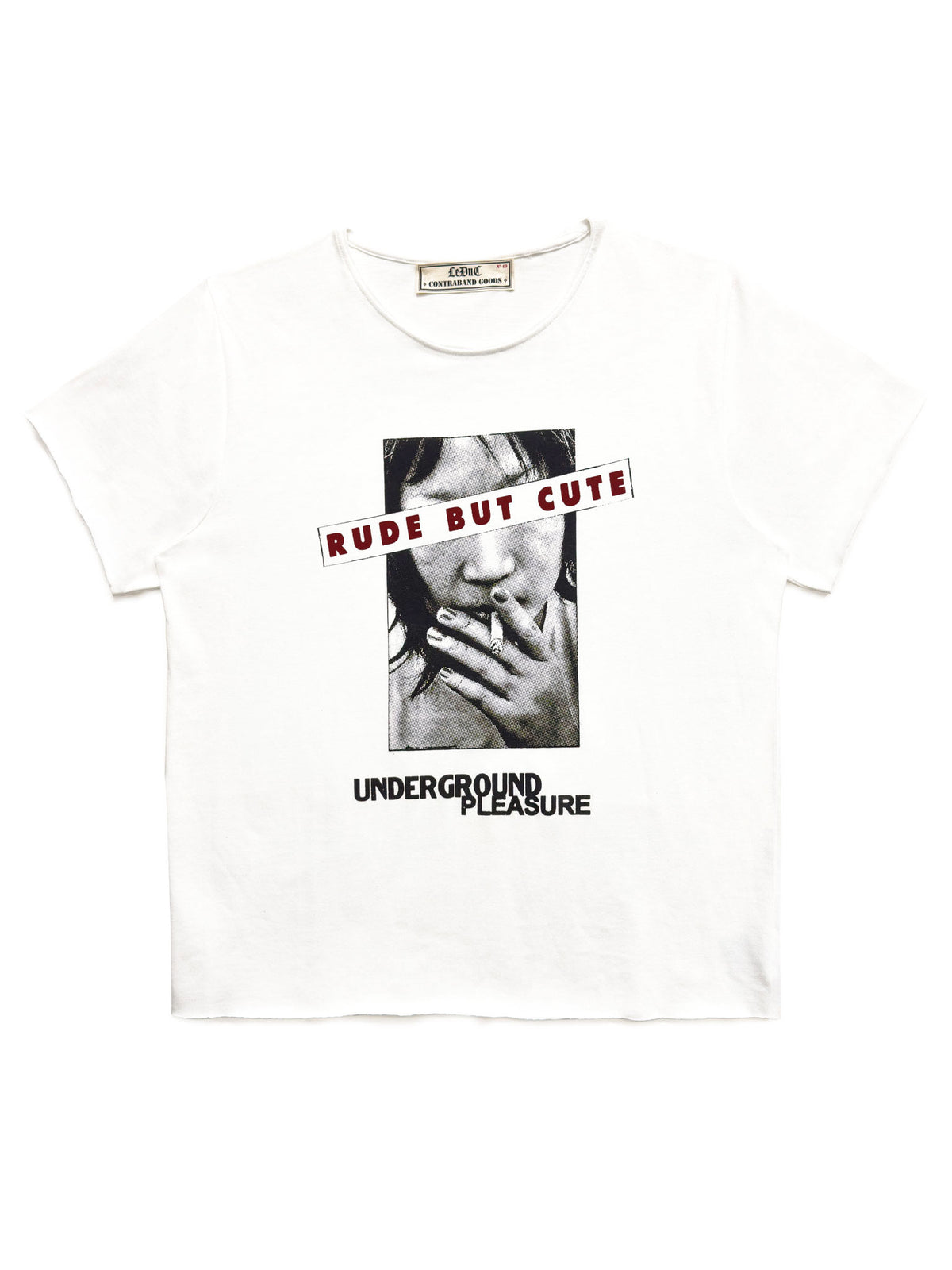 T-shirt “Rude But Cute” White