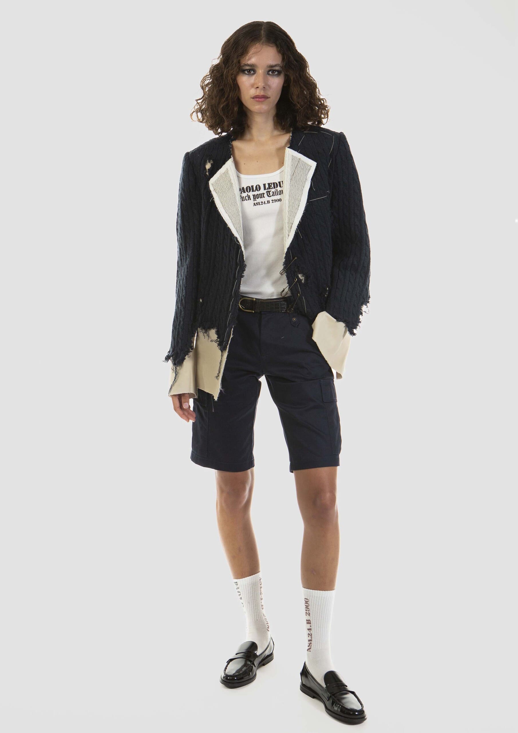 Cross-bred Sweater Blazer