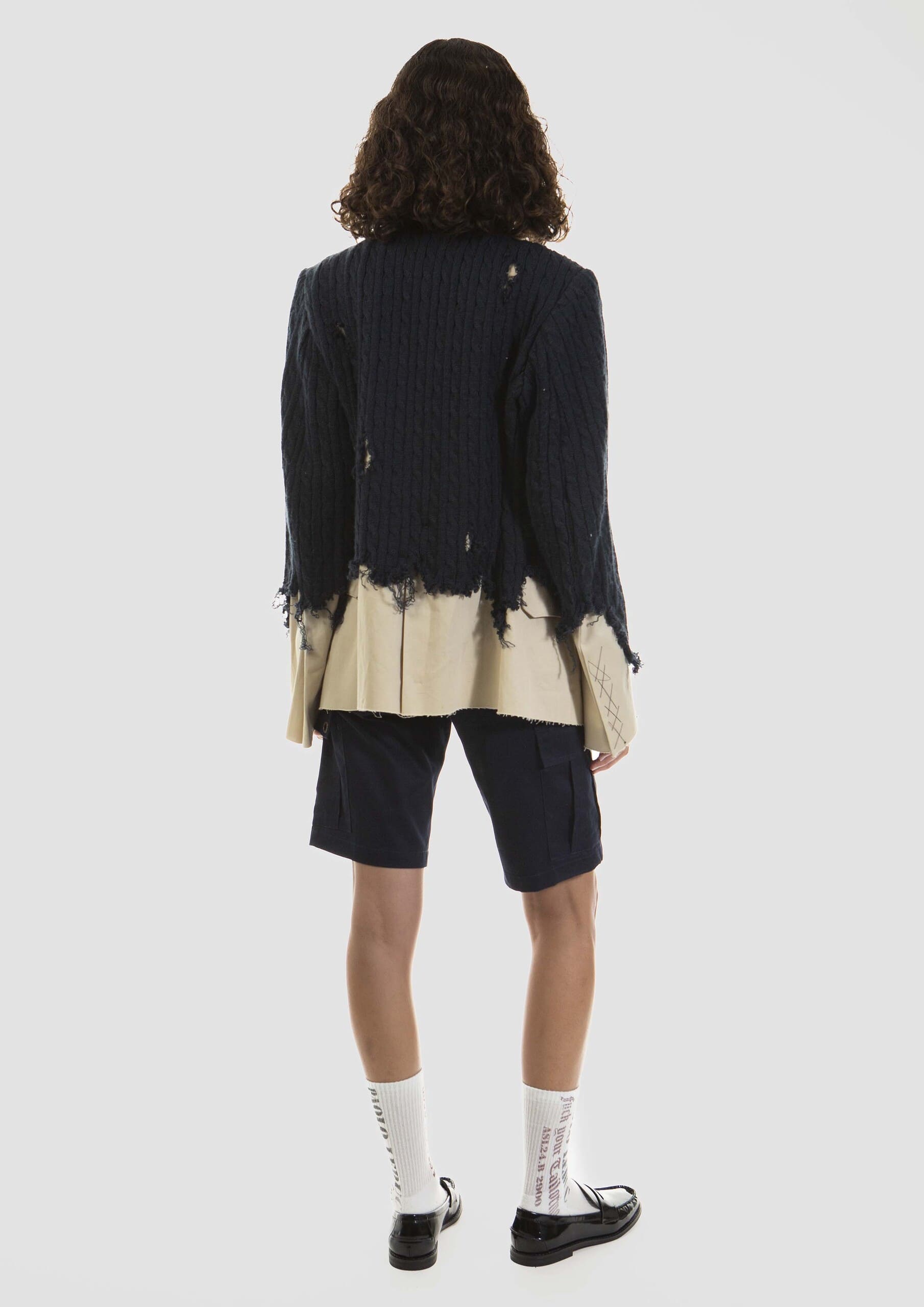 Cross-bred Sweater Blazer
