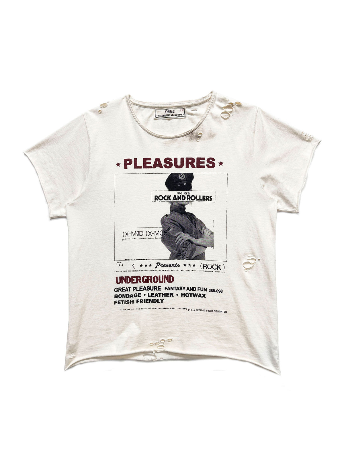 T-shirt “Pleasures” Natural White