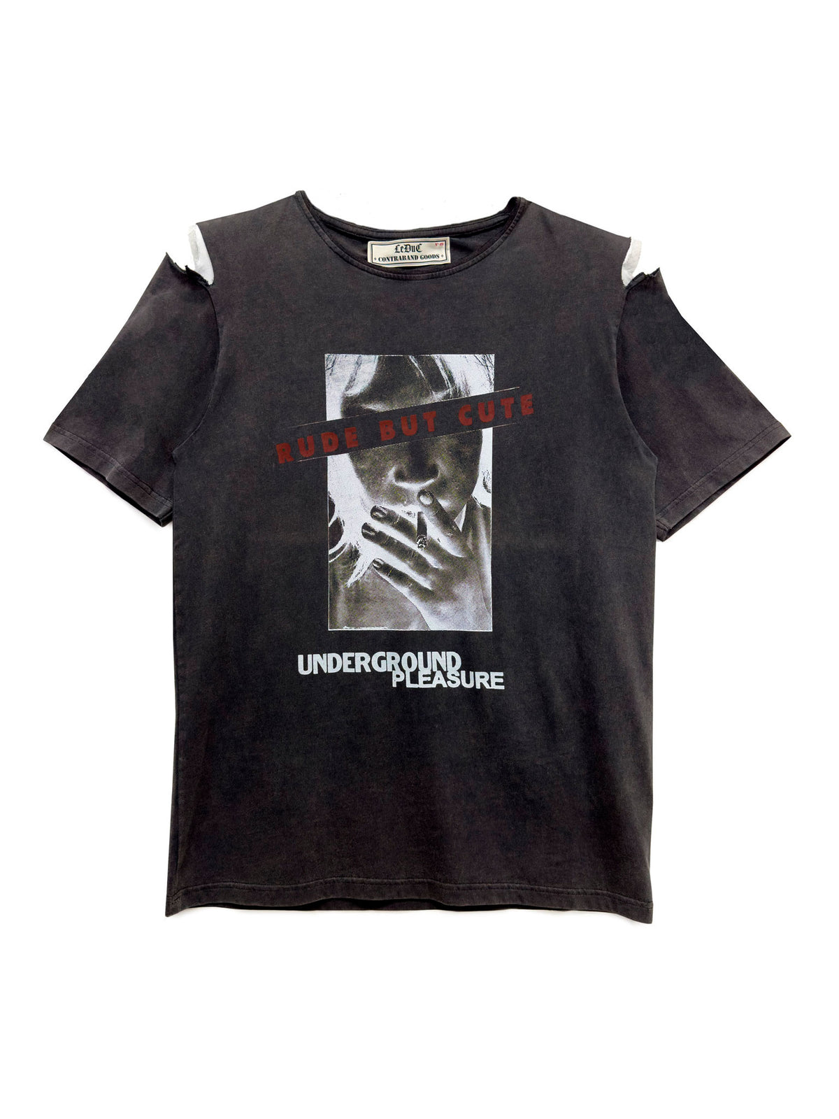 T-shirt “Rude But Cute” Black