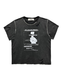 T-Shirt “Pleasures” Vintage Black