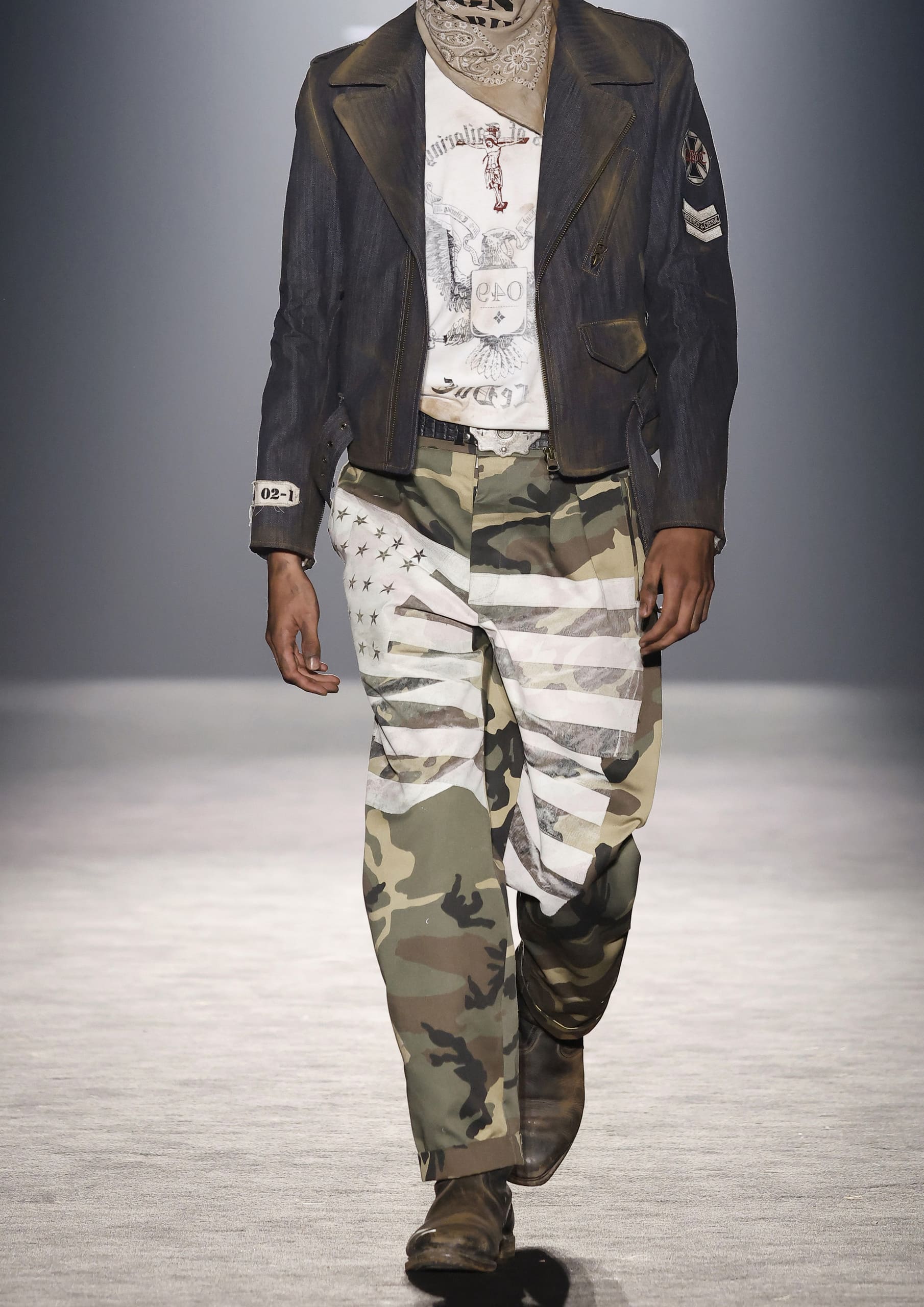 Tailored Pants "Camouflage"