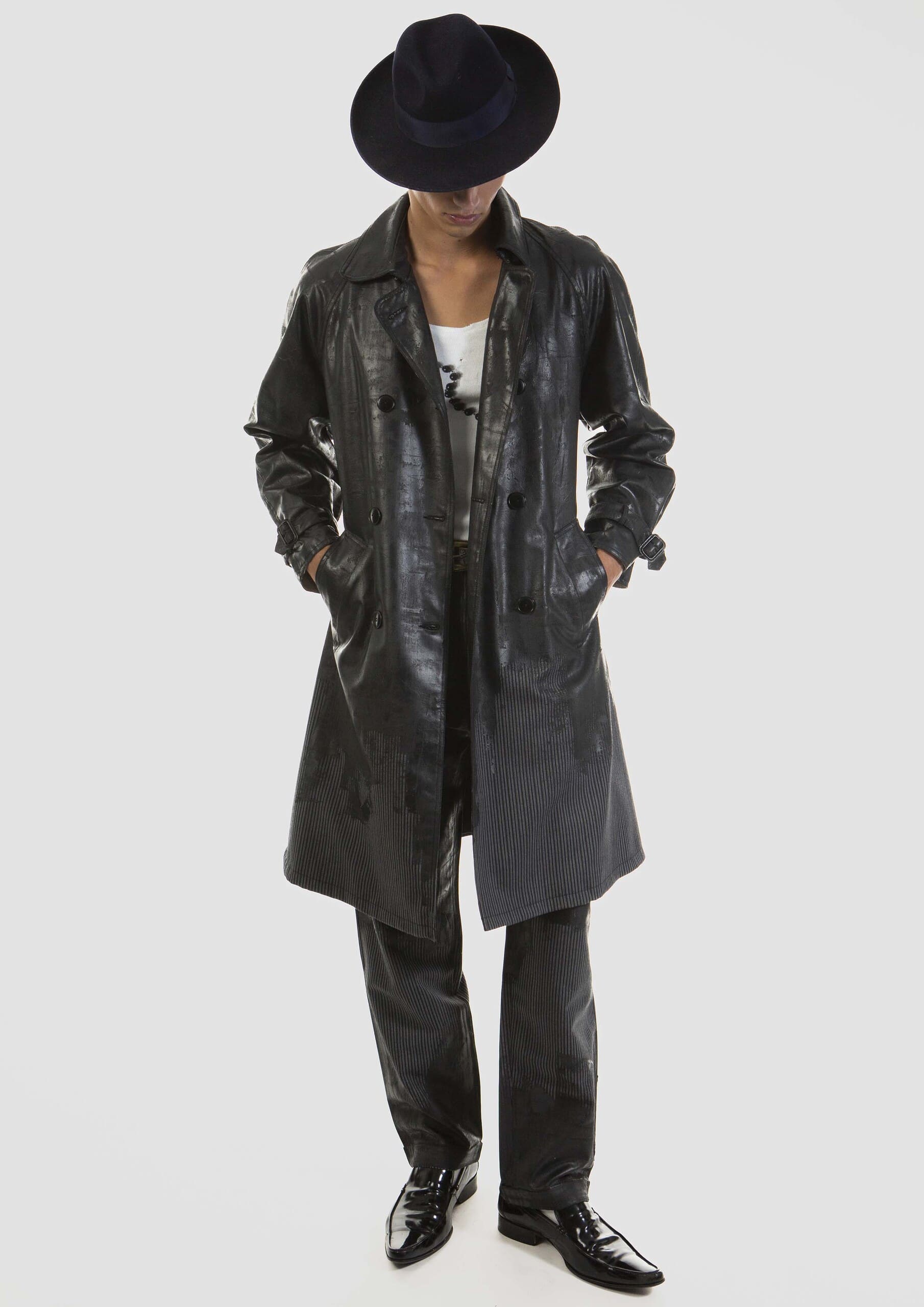 Trench Coat Black Pearl