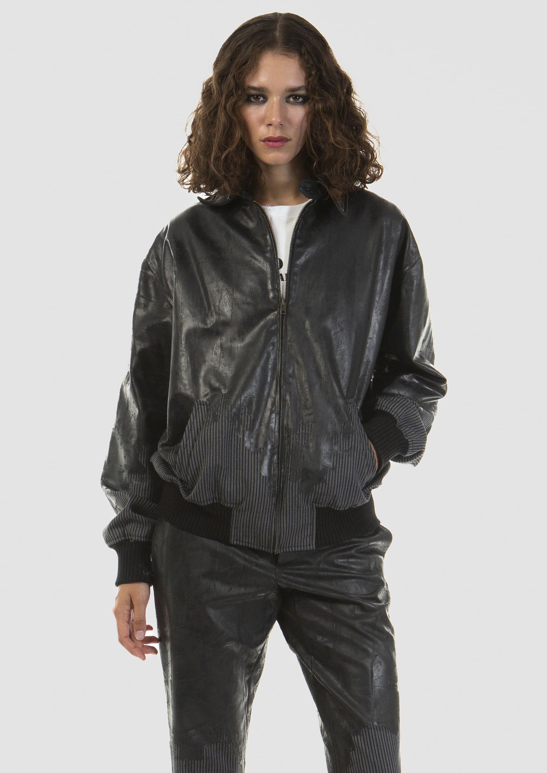 Reverso Bomber Jacket Black Pearl